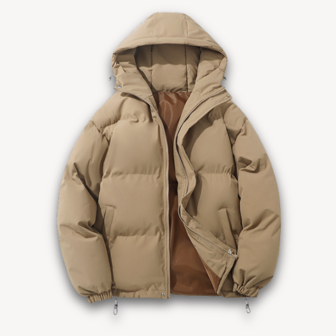 Men’s Puffer Jacket with Hood | Stylish Winter Outerwear
