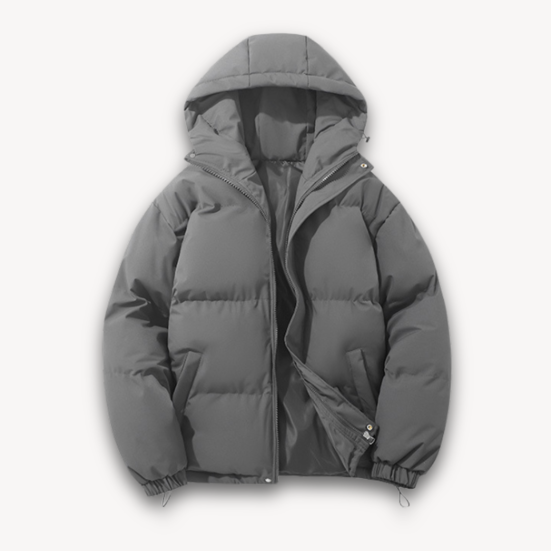 Men’s Puffer Jacket with Hood | Stylish Winter Outerwear