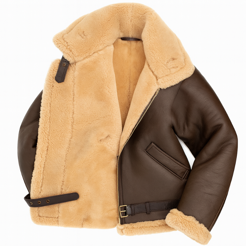 Men's Stylish Winter Pilot Aviator Jacket | Adjustable Fit