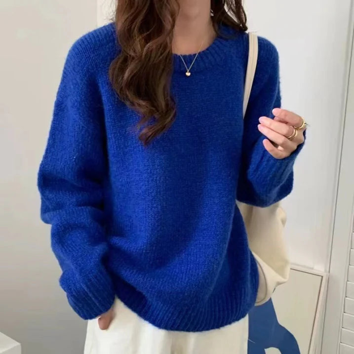 Women’s Oversized Knitted Jumper | Round Neck Style