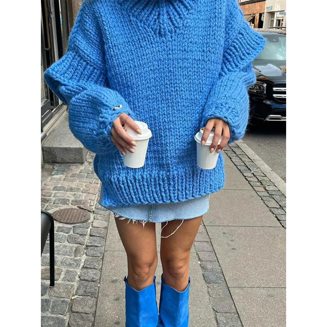 Women’s Roll Neck Jumper | Oversized Fit