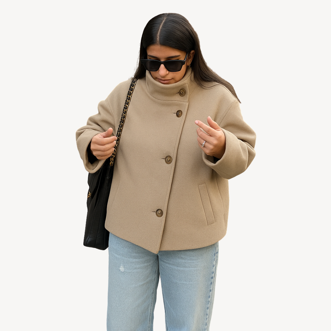 Women’s Stylish Winter Coat | Button Closure