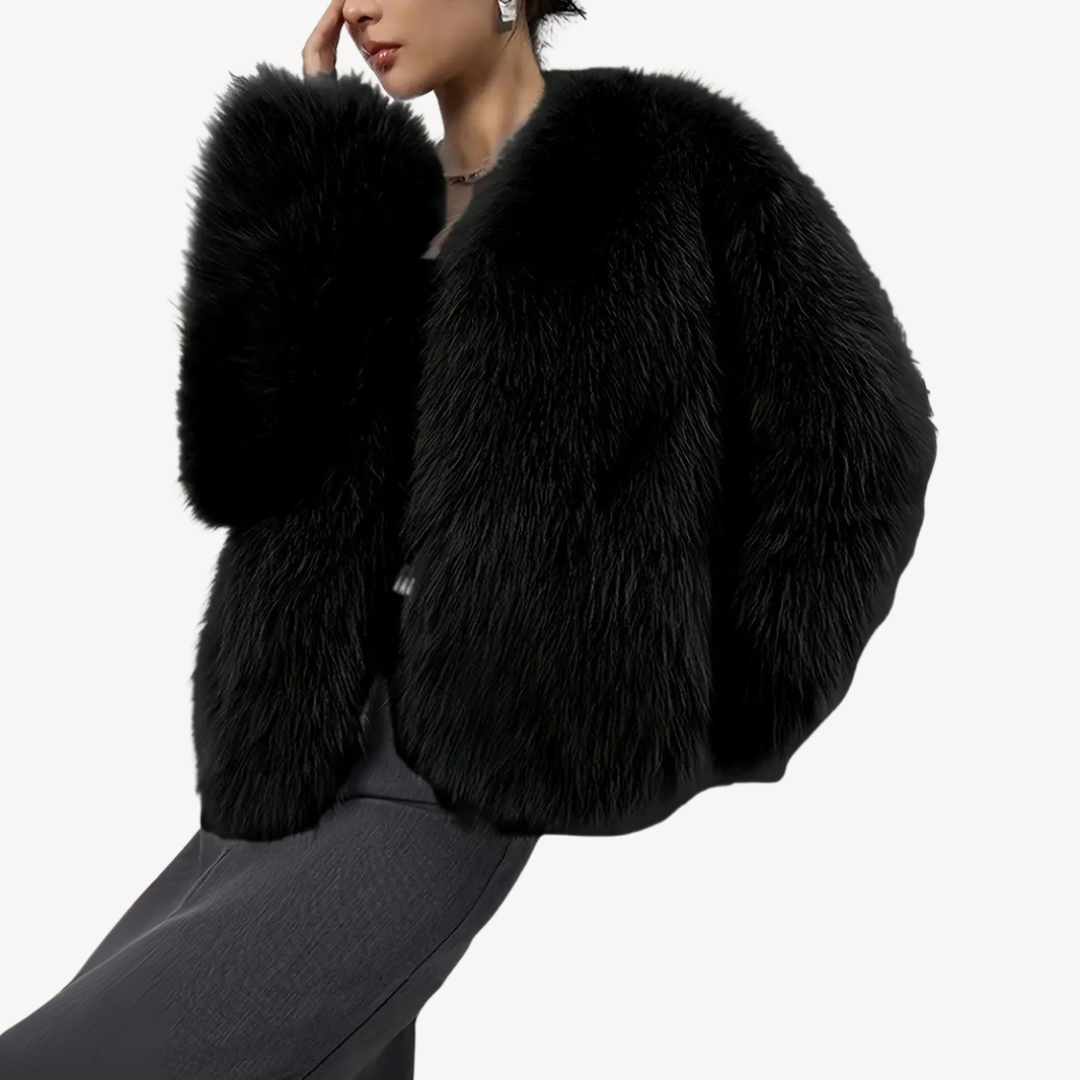 Women’s Stylish Fur Coat |  Modern Outfit