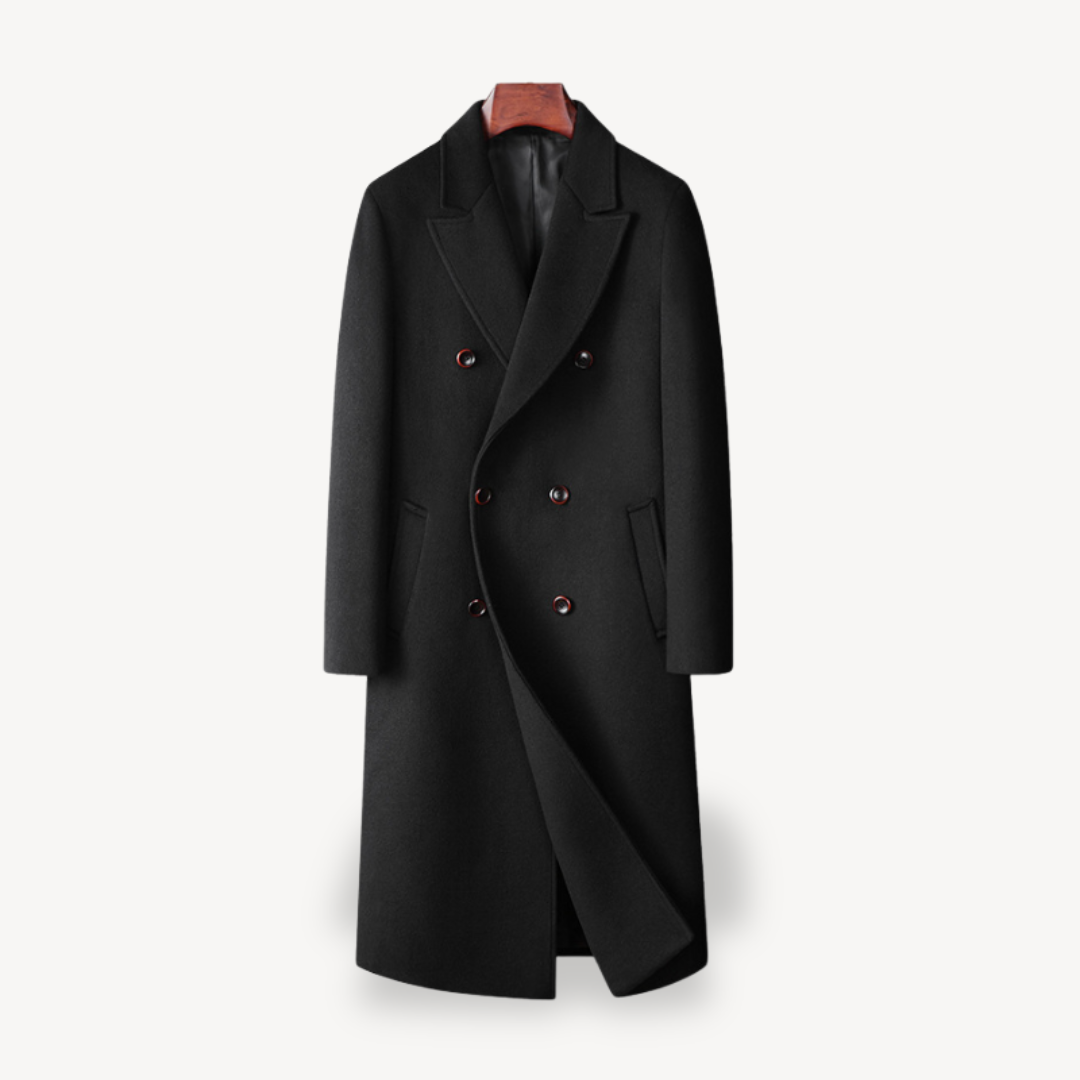 Men's Stylish Double-Breasted Coat | Classic