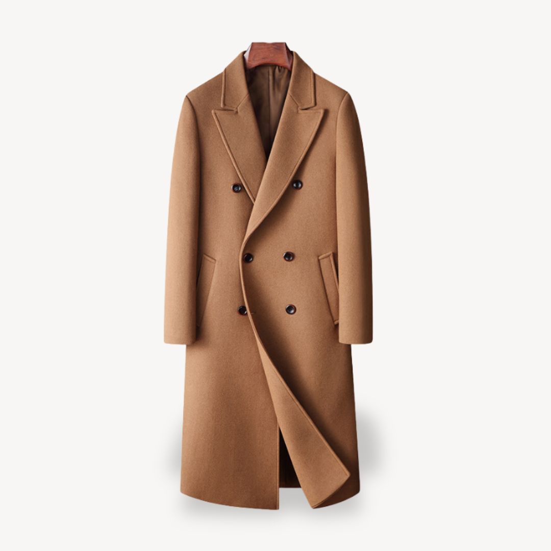 Men's Stylish Double-Breasted Coat | Classic
