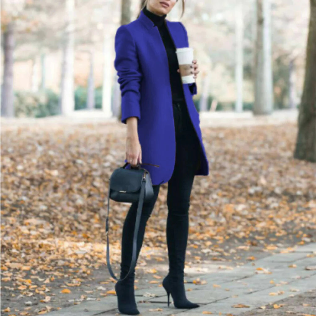 Women's Refined Long Coat | Classic Over-Layer