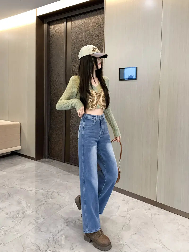 Women’s High-Waist Wide-Leg Trousers | Vintage Style