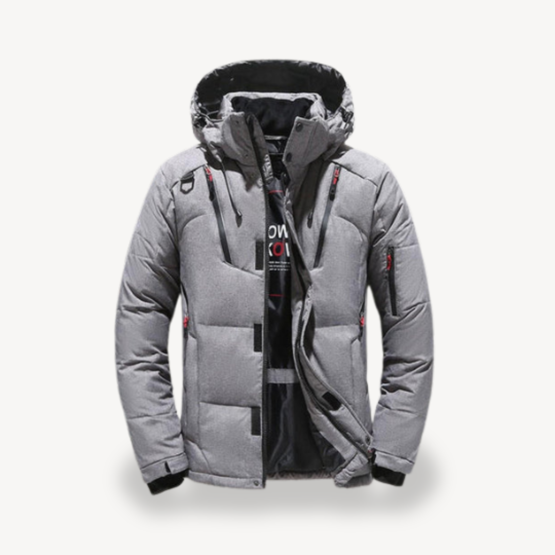 Men's Stylish Puffer Jacket with Hood | Trendy