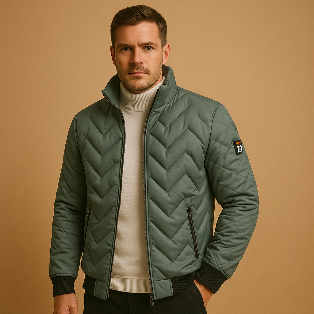Men’s Stylish Padded Puffer Jacket | Classic Winter Coat