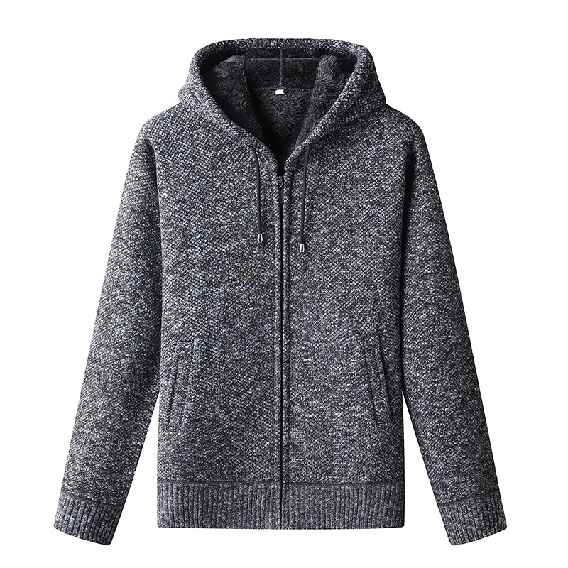 Men’s Stylish Knitted Zip-Up Hoodie | Urban Look