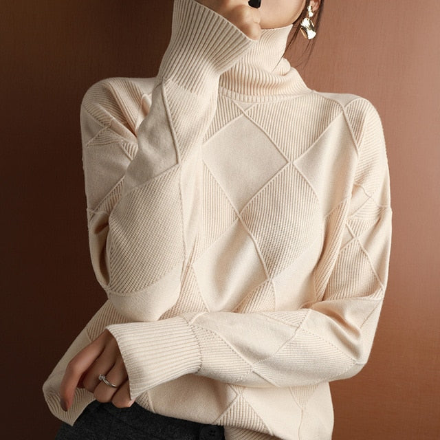 Women’s Turtleneck Jumper | Casual Winter Look