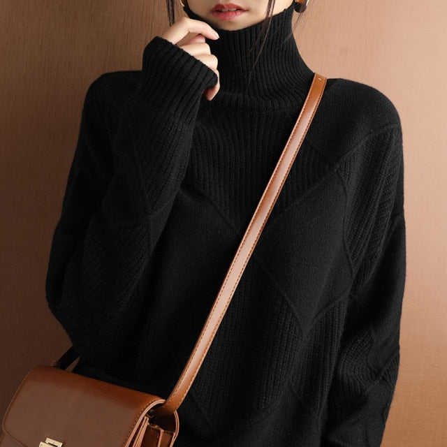 Women’s Turtleneck Jumper | Casual Winter Look