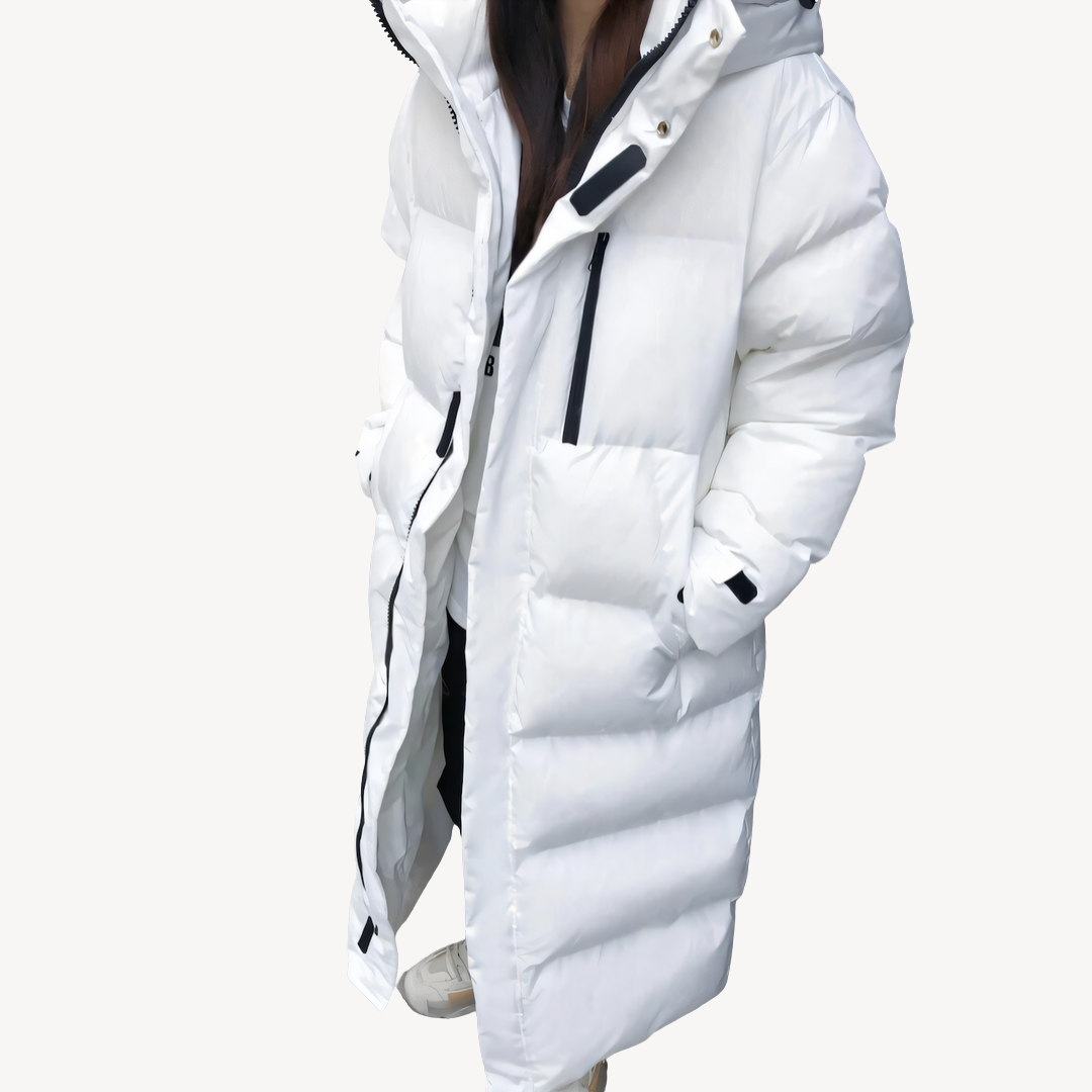 Women’s Modern Puffer Coat with Hood | Winter Ready